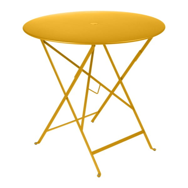 Bistro sárga kerti asztalka, Ø 77 cm - Fermob