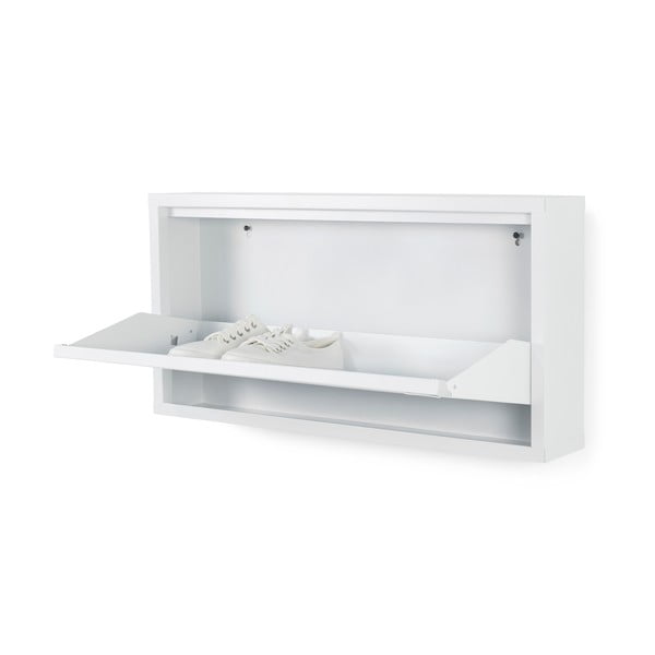 Fehér fém billenő ajtós cipőtartó 75x37,5x12,5 cm Billy – Spinder Design-image-2