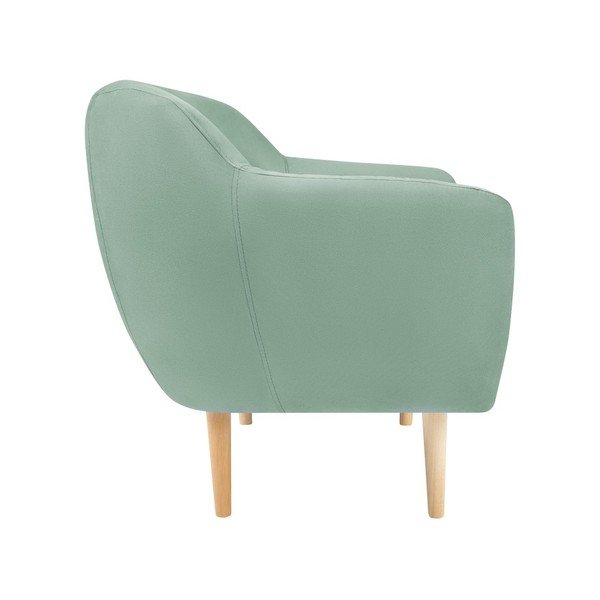 Sardaigne mentazöld bársony fotel - Mazzini Sofas-image-3