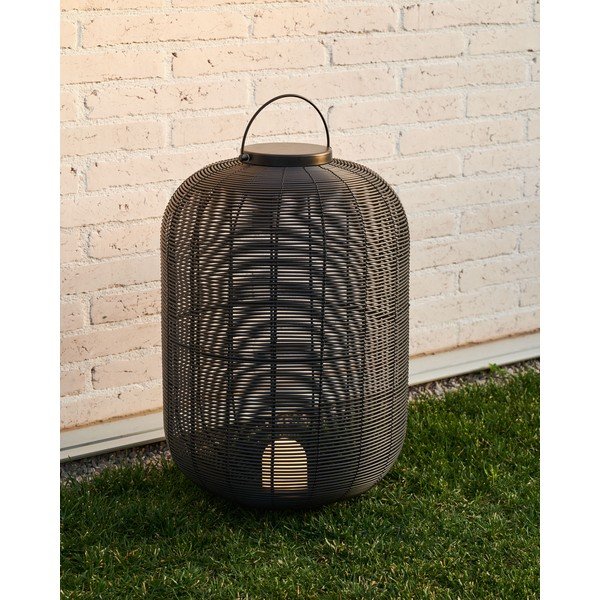 Fekete LED szabályozható asztali lámpa (magasság 55 cm) Saranella – Kave Home-image-1