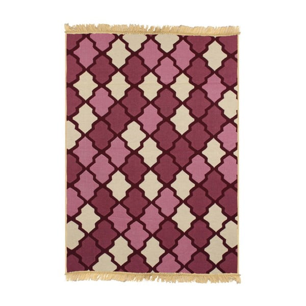 Ya Rugs Claret lila-bézs szőnyeg, 120 x 180 cm