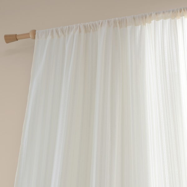 Fehér pamut fényáteresztő függöny 140x137 cm Zofia Broderie Anglaise – Pineapple Elephant