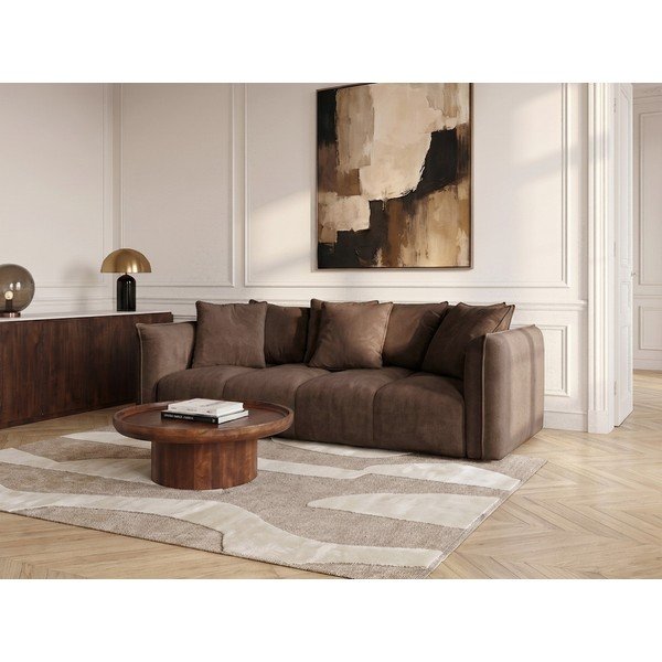 Barna zsenília kanapé Harlem – Bobochic Paris-image-1