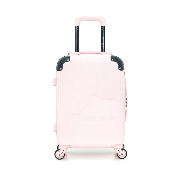 Libby világos rózsaszín gurulós bőrönd, 31 l - Lollipops
