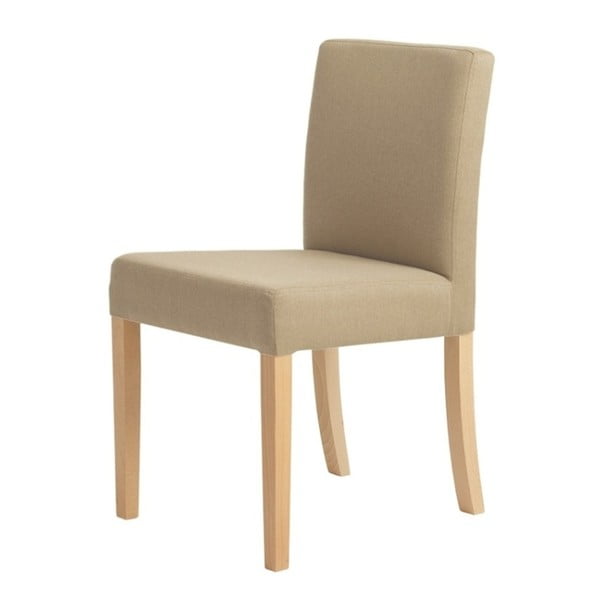 Wilton bézs szék, natúr fa lábakkal - Custom Form
