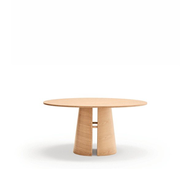 Kerek étkezőasztal kőrisfa dekorral ø 157 cm Cep – Teulat