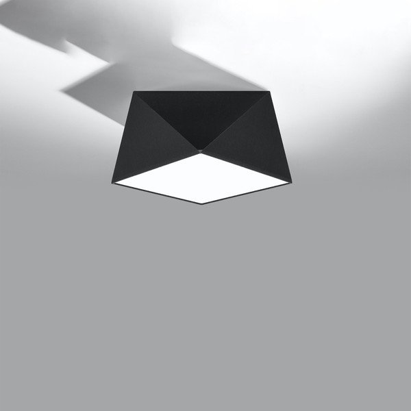 Fekete mennyezeti lámpa 25x25 cm Koma – Sollux-image-2