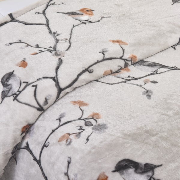 Szürke egyszemélyes mikroplüss ágyneműhuzat 140x200 cm Ronja – My House-image-1