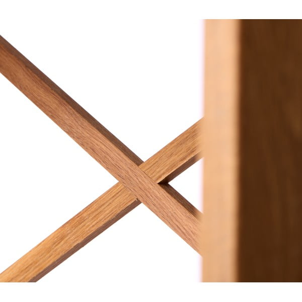 Natúr színű tölgyfa polcos állvány 70x87 cm X-Shelf – Unique Furniture-image-3