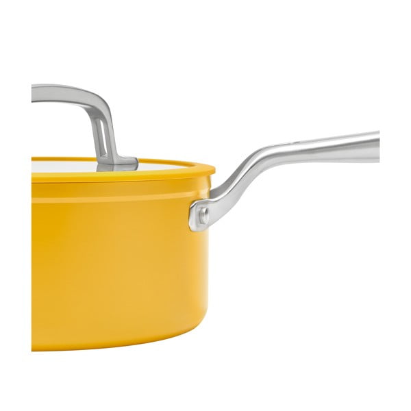 Indukciós tűzhelyhez alkalmas edény fedővel-kerámia felülettel 2,4 l Meda 3.0 – FABINI-image-2