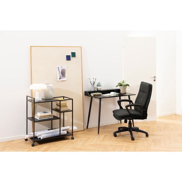 Newcastle fekete zsúrkocsi, 40 x 78 cm - Actona-image-2