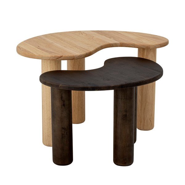 Natúr színű kaucsukfa dohányzóasztal 44x65 cm Luppa – Bloomingville-image-4