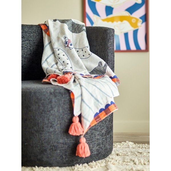 Pamutkeverék takaró 130x155 cm Missy – Bloomingville-image-1