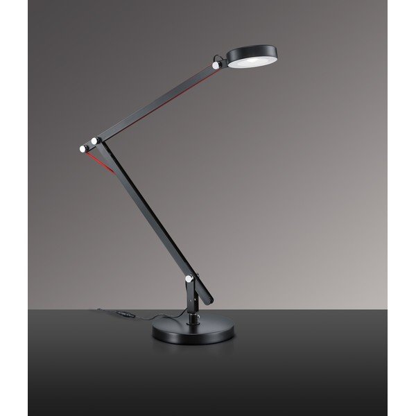 Fekete LED asztali lámpa hajlítható szerkezettel (magasság 90 cm) Amsterdam – Trio-image-1