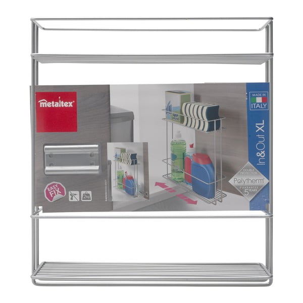 In Out kétszintes kihúzható polc - Metaltex-image-4