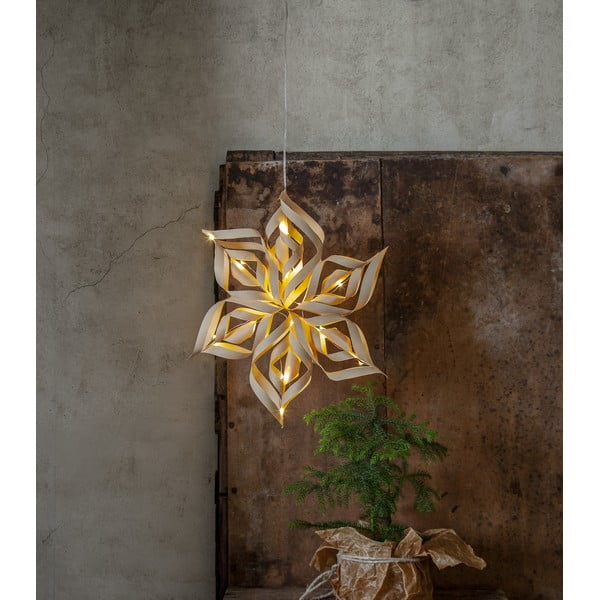 Aranyszínű fénydekoráció karácsonyi mintával Bella – Star Trading-image-3