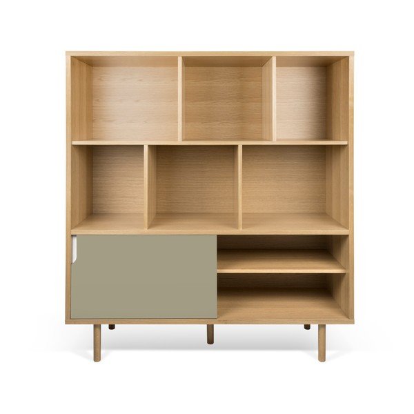 Dann Oak fehér-szürke szekrény - TemaHome-image-2