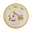 Sárga-krémszínű kőedény gyerek tányér ø 16 cm Celebrate – Bloomingville Mini