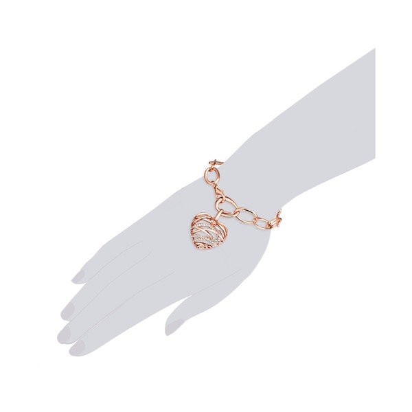 Elvire karkötő rozéarany színben, Swarovski kristályokkal - Lilly&Chloe-image-1