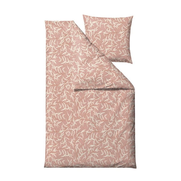 Breeze Blush rózsaszín egyszemélyes pamutszatén ágynemű, 140 x 200 cm - Södahl