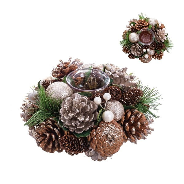 Műanyag-üveg gyertyatartó – Casa Selección-image-1