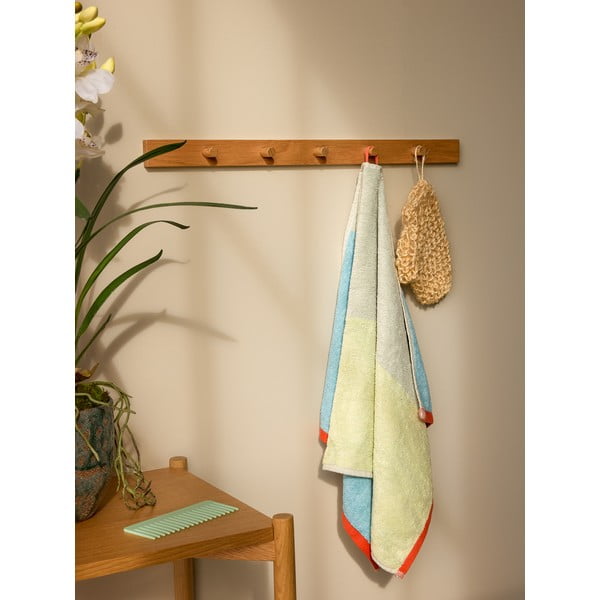 Natúr színű fali fogas tölgyfa dekorral 60 cm Cosplay – Hübsch-image-4