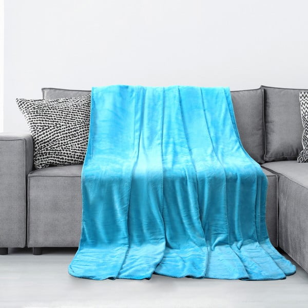 Tyler türkiz mikroszálas takaró, 70 x 150 cm - AmeliaHome-image-1