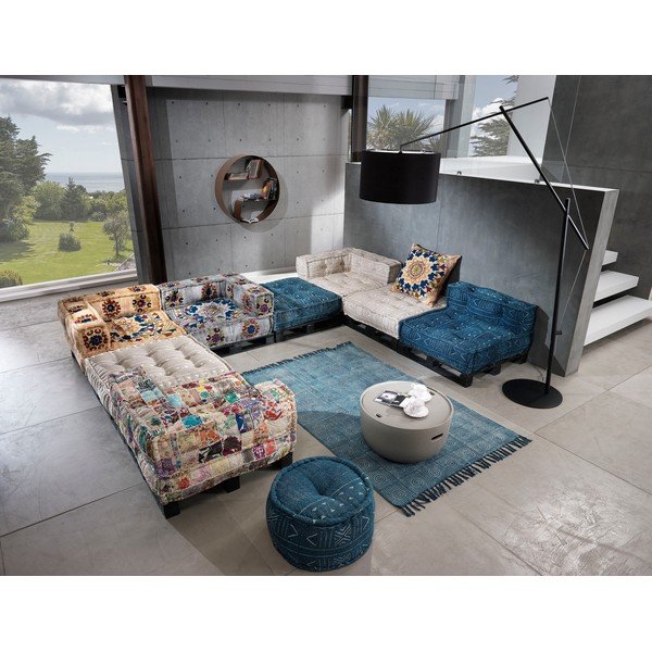 Fehér-bézs kanapé modul (variálható sarok) Yara – Tomasucci-image-1