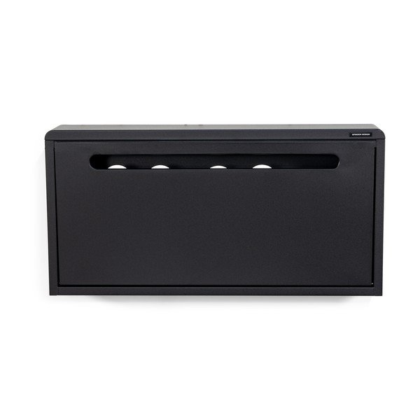 Fekete fém billenő ajtós-függő cipőtartó 75x38x13 cm Mario – Spinder Design-image-4