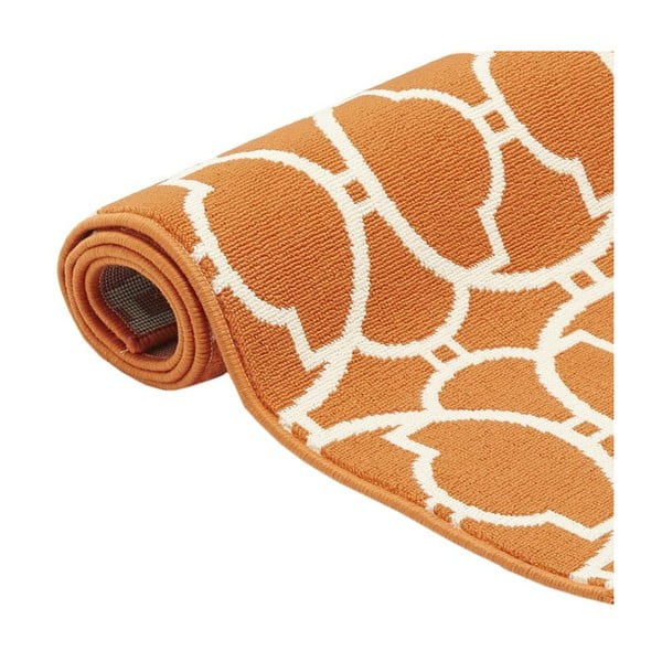 Interlaced narancssárga kültéri szőnyeg, 133 x 190 cm - Floorita-image-3