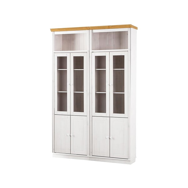 Fehér borovi fenyő tálalószekrény 148x223 cm Anita – Støraa-image-1