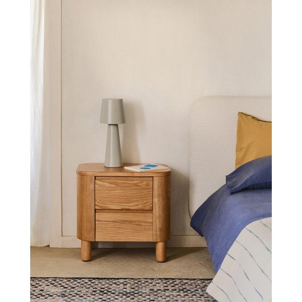 Natúr színű éjjeliszekrény Salaya – Kave Home-image-1