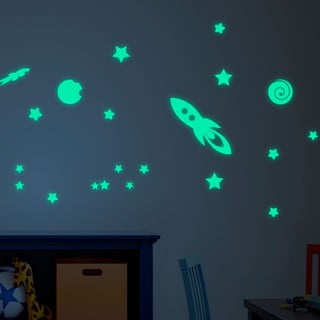 Rocket Stars and Planets világító, gyerek falmatrica - Ambiance