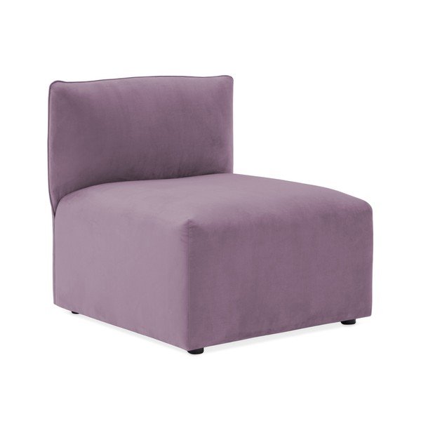 Velvet Cube lila háromszemélyes, elemes ülőgarnitúra - Vivonita-image-2