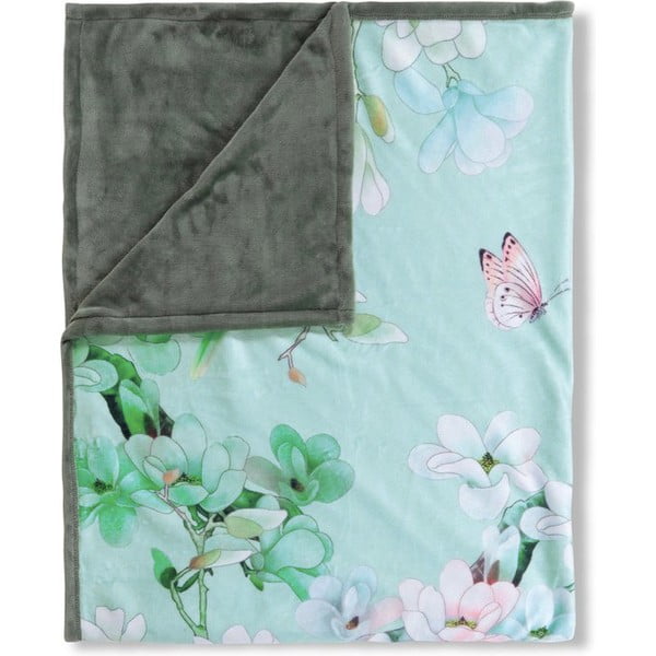 Shi zöld kétoldalas takaró, 130 x 160 cm - Descanso-image-3