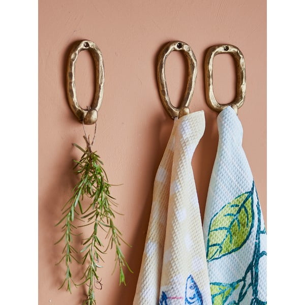 Aranyszínű fém akasztó szett 3 db-os Cias – Bloomingville-image-1