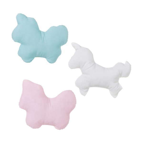 3 db-os unikornis formájú színes párnakészlet, 34 x 30 cm - Unimasa-image-1