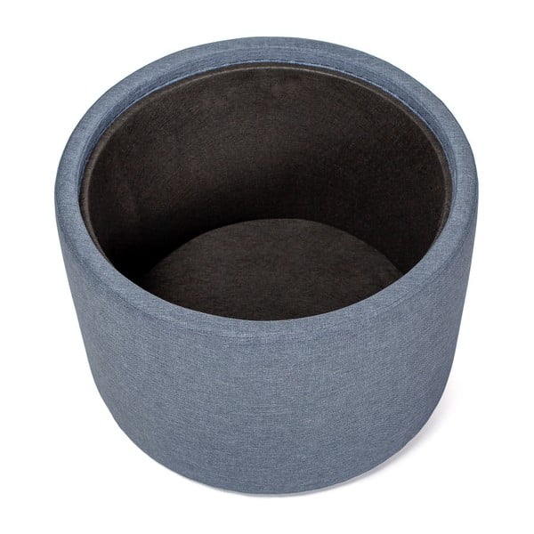 Ibisco farmerkék tárolóasztal, levehető tölgyfa asztallappal, ⌀ 56 cm - Askala-image-3