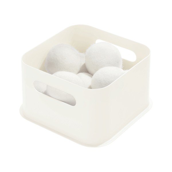 Eco Handled fehér tárolódoboz, 21,3 x 21,3 cm - iDesign-image-1