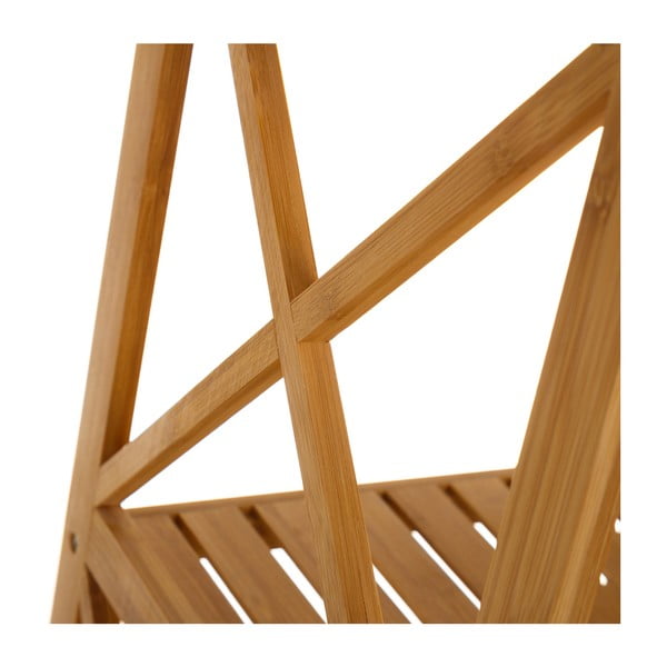 Natúr színű bambusz fürdőszobai polcos állvány 36,5x153 cm – Casa Selección-image-2