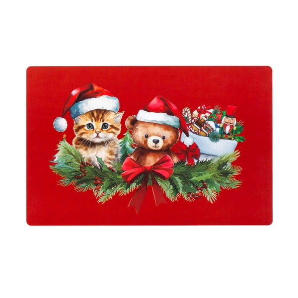 Műanyag tányéralátét karácsonyi mintával 28,5x44 cm Cadocha – douceur d'intérieur