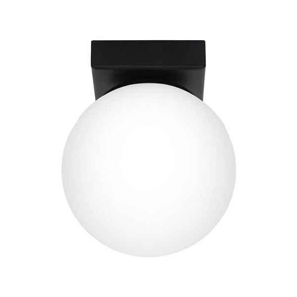 Fekete mennyezeti lámpa üveg búrával ø 12 cm Umerta – Nice Lamps