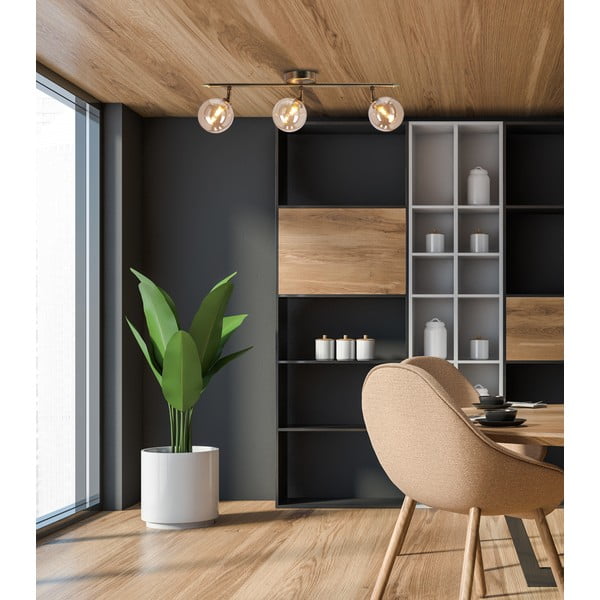 Bronzszínű mennyezeti lámpa üveg búrával ø 10 cm Rodia – Candellux Lighting-image-1