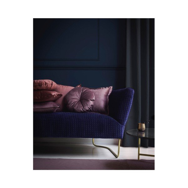 Redondo barna-piros mikroszálas párna, ø 45 cm - Surdic-image-1