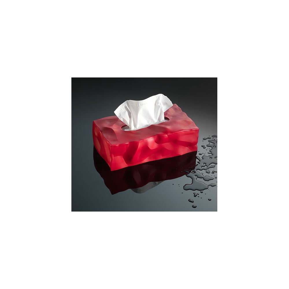 Wipy II piros zsebkendőtartó doboz - Essey
