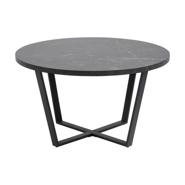 Amble fekete dohányzóasztal, ⌀ 77 cm - Actona-image-2