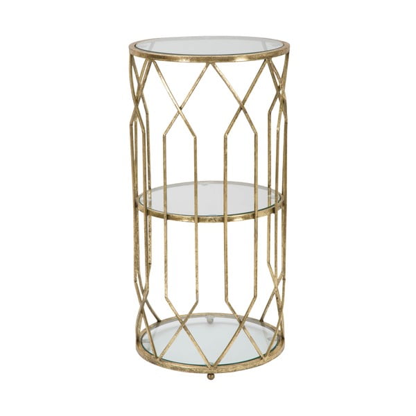 Kerek tárolóasztal üveg asztallappal ø 35 cm Tunisi – Mauro Ferretti-image-3