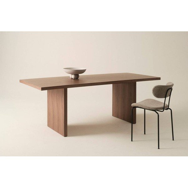 Étkezőasztal diófa dekorral 90x210 cm Aspelund – Jotex-image-1