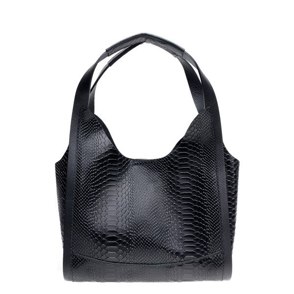 Sierra fekete bőr kézitáska - Mangotti Bags-image-1