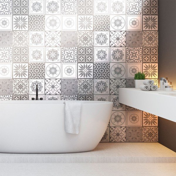 Cement Tiles Shades of Gray Cordoba 12 db-os falmatrica szett, 10 x 10 cm - Ambiance-image-3